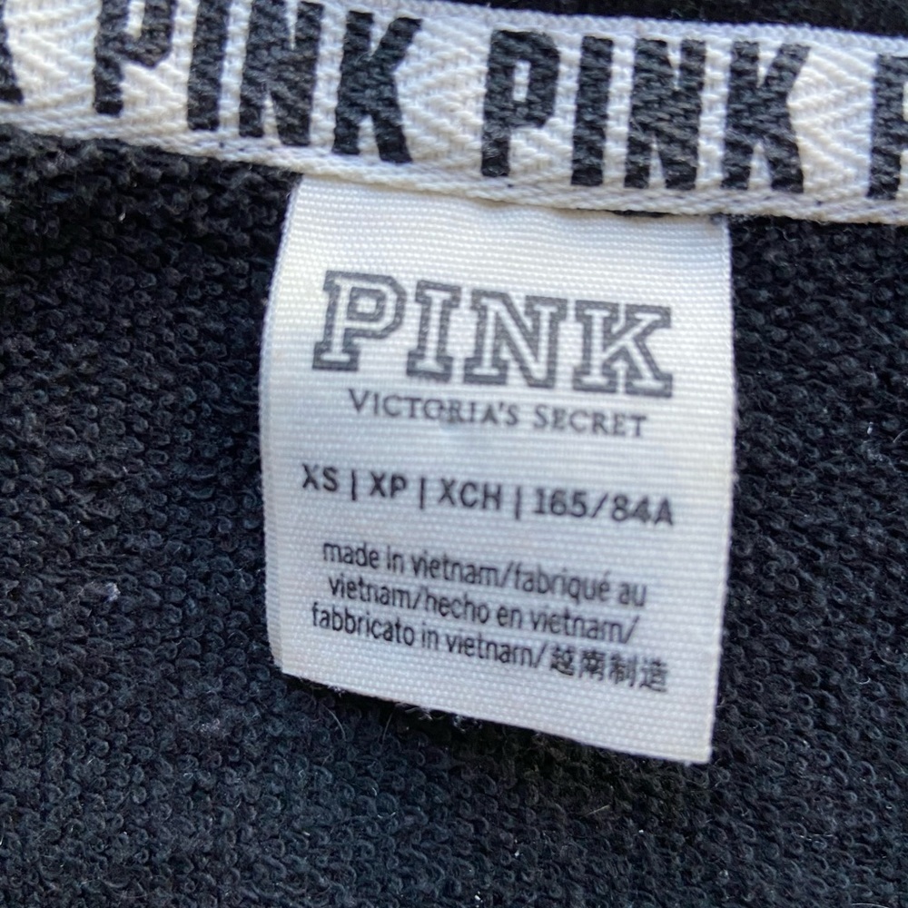 PINK Victoria’s Secret Varsity Quarter Snap Oversized Sweater - Picture 9 of 11